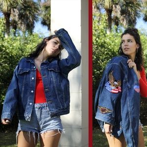 Levi x Harley Davidson Patch Denim Trucker Jacket